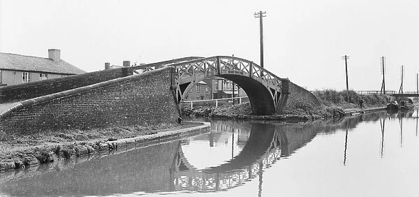 The canal at Hawksbury, South Gloucestershire, Circa 1951