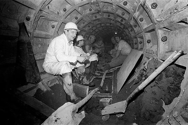 Cannair Moodie Ltd employees working on a seven mile tunnel under Coventry city centre