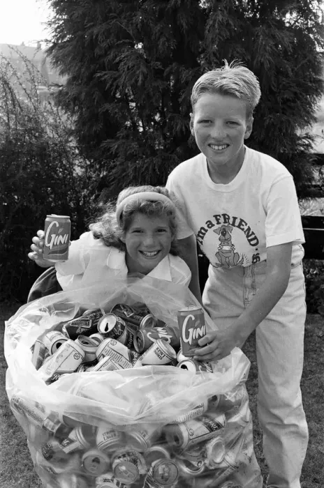 Framed Print : Canned cash E EEnterprising youngsters Richard and Nicola McBride are halfway towards Framed Print : Canned cash E EEnterprising youngsters Richard and Nicola McBride are halfway towards