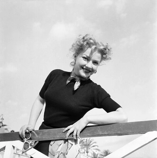 Cannes Film Festival 1953. Actress Ann Baxter. D3118-052