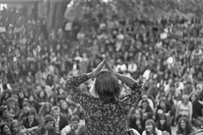 Framed Print : Cannon Hill Park New People Concert. 31st August 1969. They came quietly into the park Framed Print : Cannon Hill Park New People Concert. 31st August 1969. They came quietly into the park