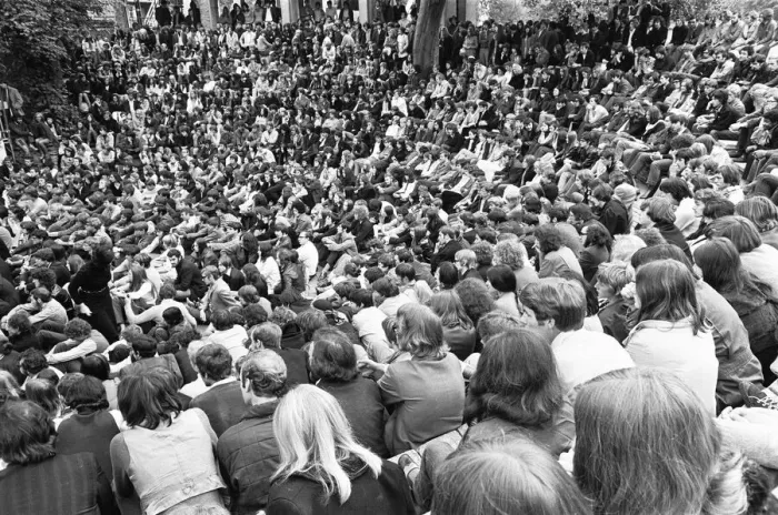 Framed Print : Cannon Hill Park New People Concert. 31st August 1969. They came quietly into the park Framed Print : Cannon Hill Park New People Concert. 31st August 1969. They came quietly into the park