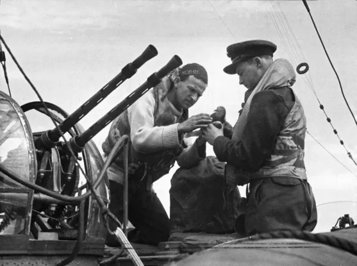 Framed Print : Captain of the HSL of the Air Sea Rescue Service, about to release a carrier pigeon now Framed Print : Captain of the HSL of the Air Sea Rescue Service, about to release a carrier pigeon now