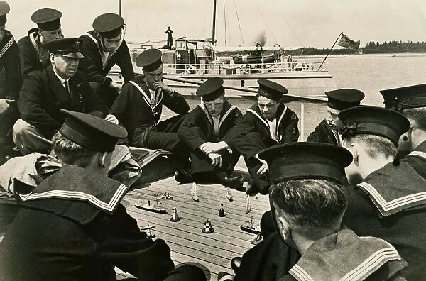 Captain Watts teaches sea cadets all about practical seamanship July 1942