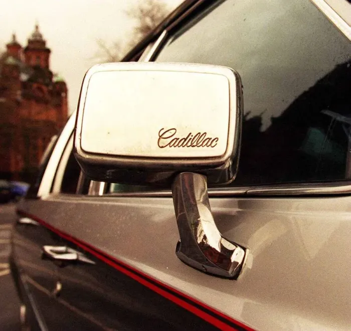 Framed Print : ME AND MY CAR ROBERT PEART AND HIS CADILLAC December 1999 Door mirror Framed Print : ME AND MY CAR ROBERT PEART AND HIS CADILLAC December 1999 Door mirror