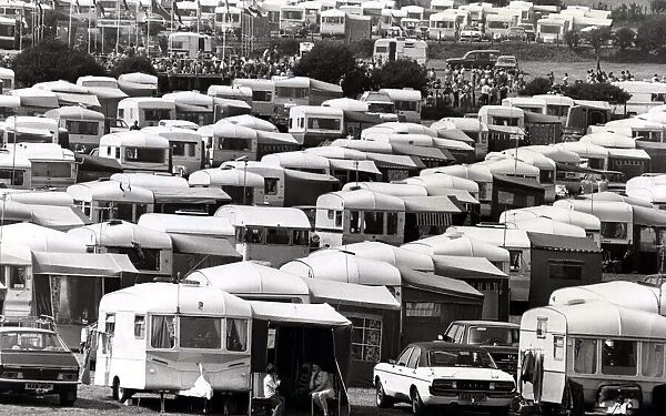 Caravans - Flashback to a busy holiday period at Gower. 30th July 1980
