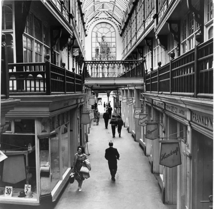 Framed Print : CARDIFF ARCADES: Castle Arcade, High Street. COPYRIGHT: Western Mail and Echo Ltd Framed Print : CARDIFF ARCADES: Castle Arcade, High Street. COPYRIGHT: Western Mail and Echo Ltd