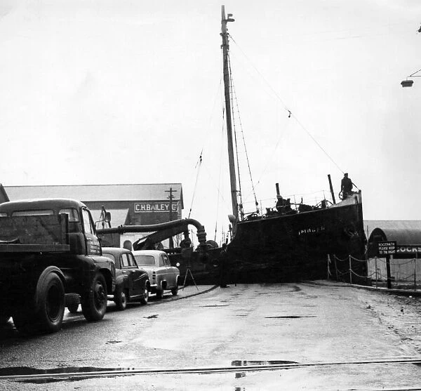 Cardiff Docks. 31st January 1964