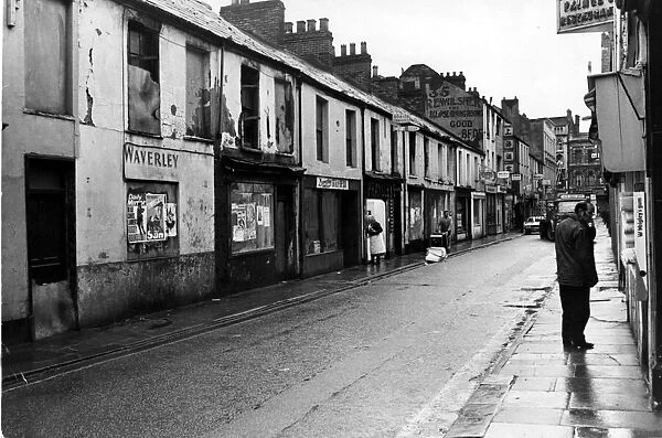 Cardiff - Old - Caroline Street looking towards St Mary Street, 4th January, 1974