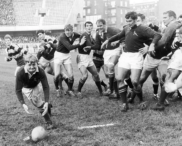 Cardiff v Springbok South African Tour of the UK 13th December 1969 De Villiers