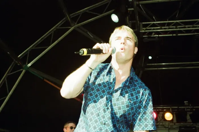 Framed Print : Cardiffs Big Weekend Summer Festival, Cardiff, Wales, 7th August 1999. Gary Barlow Framed Print : Cardiffs Big Weekend Summer Festival, Cardiff, Wales, 7th August 1999. Gary Barlow