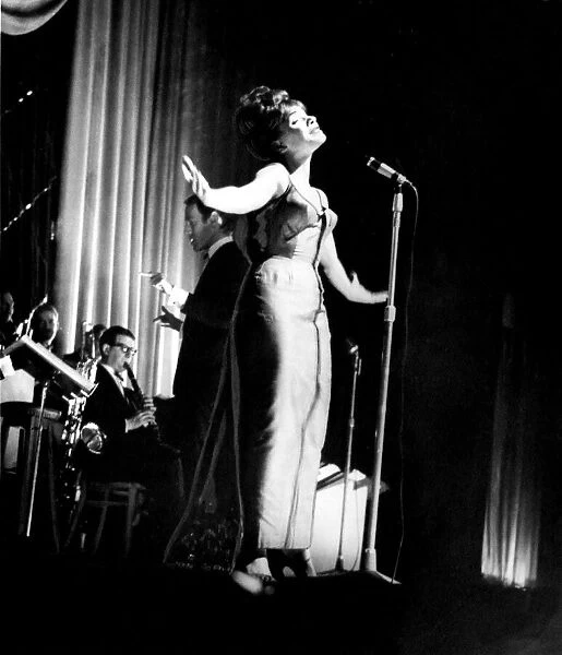 Cardiffs Shirley Bassey pictured during her show at the Capitol Theatre last night
