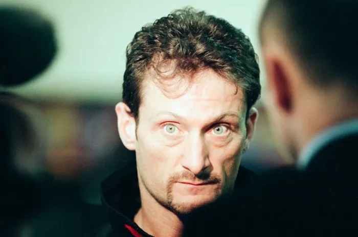 Framed Print : Carl Fogarty at Donington Park, news press conference ahead of British round of Superbike