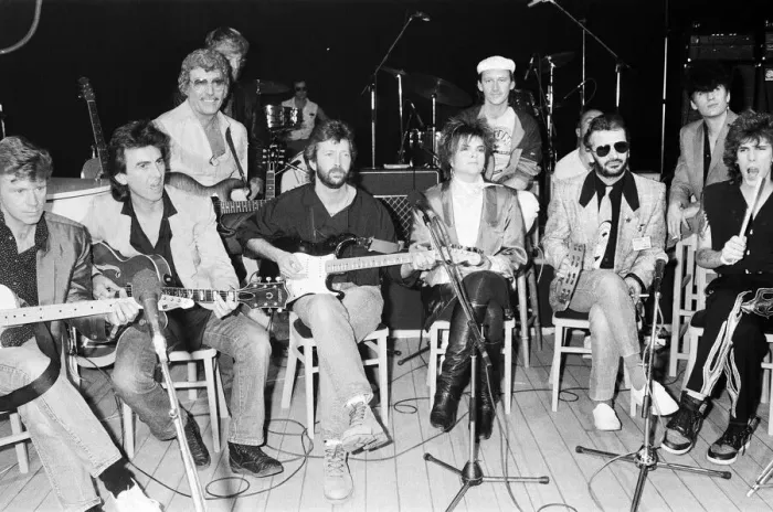 Framed Print : Carl Perkins assembled himself a super backing group at Channel 4 Framed Print : Carl Perkins assembled himself a super backing group at Channel 4