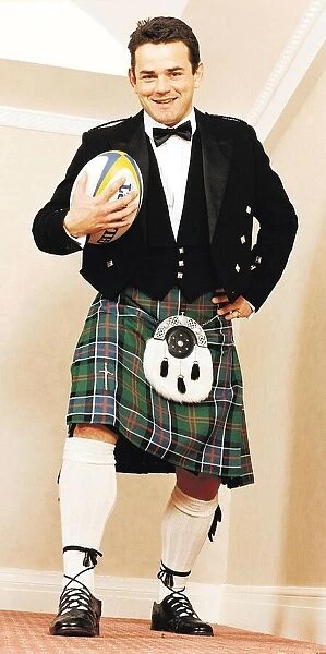 WILL CARLING kilt English rugby captain ball
