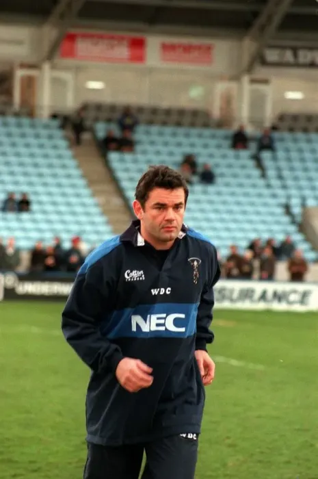 Framed Print : Will Carling Rugby February 99 Running on rugby pitch back playing for Harlequines