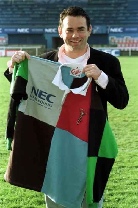 Framed Print : Will Carling Re Signs for Harlequins Rugby Union Team Framed Print : Will Carling Re Signs for Harlequins Rugby Union Team