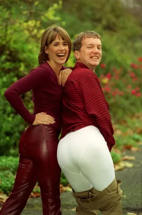 Framed Print : Carol Smillie TV Presenter November 98 Who has been voted Rear Of The Year pictured Framed Print : Carol Smillie TV Presenter November 98 Who has been voted Rear Of The Year pictured