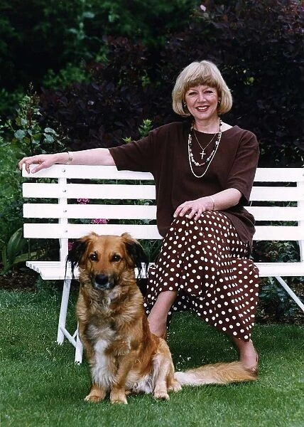 Carole Hawkins Actress with dog