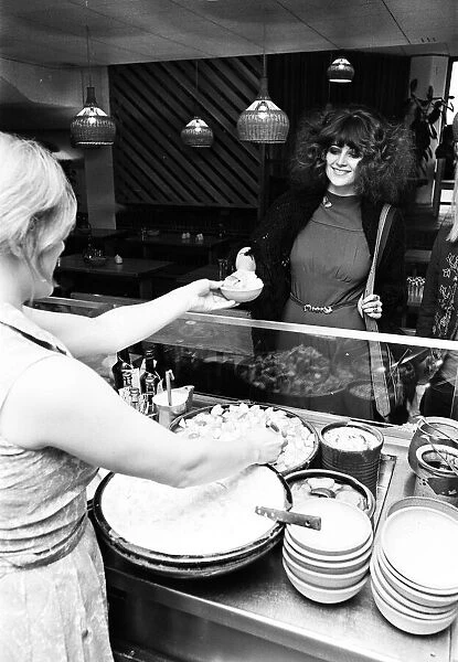 Caroline Coon in Cranks Restaurant London October 1969. Caroline Coon is a