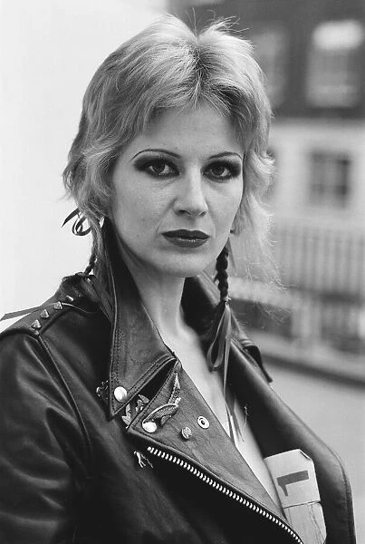 Caroline Coon, a regular on the punk scene, pictured March 1978