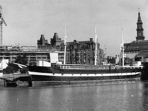 The Carrick last of the wool clippers moored on the Clyde 1978