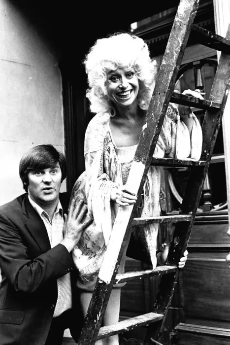 Framed Print : Carry-on actress Barbara Windsor with local comedian Spike Rawlings outside the Threatre Framed Print : Carry-on actress Barbara Windsor with local comedian Spike Rawlings outside the Threatre