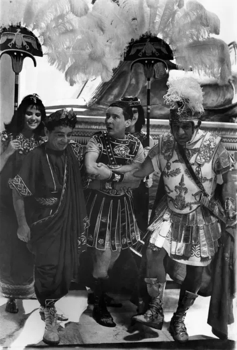 Framed Print : Carry on team filming at Pinewood. L / R. Keneth Connor, Kenneth Williams Framed Print : Carry on team filming at Pinewood. L / R. Keneth Connor, Kenneth Williams