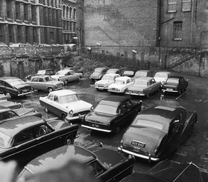 Framed Print : Some of the cars at the Daily Mirror car park at Geraldine House in Fetters Lane Framed Print : Some of the cars at the Daily Mirror car park at Geraldine House in Fetters Lane
