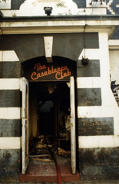 The Casablanca Club, Cardiff, Wales, 31st May 1996. The old club is to be demolished