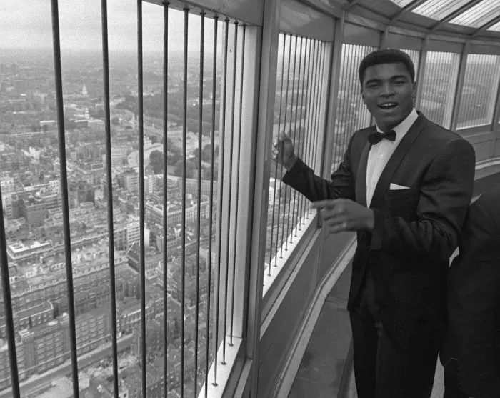 Framed Print : Cassius Clay, July 1966 At GPO Tower, London. Post Office Tower, BT Tower