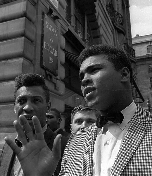 Cassius Clay later to become Muhammad Ali May 1963 In town for