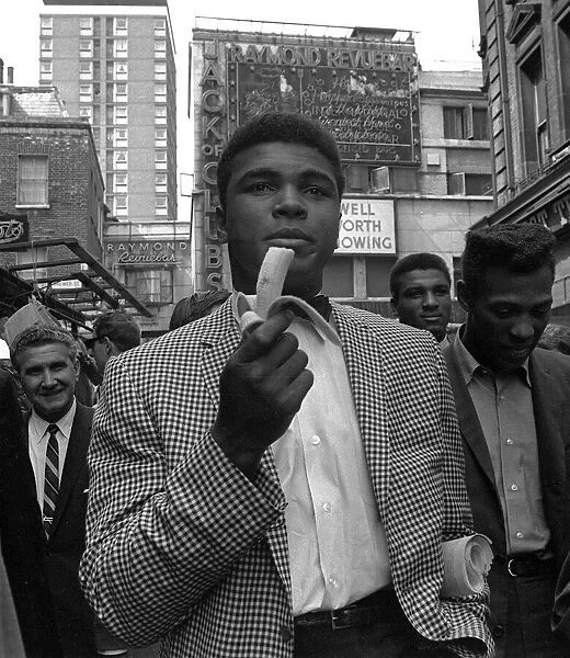 Cassius Clay later to become Muhammad Ali May 1963 In town for