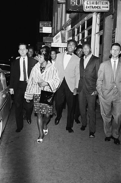 Cassius Clay (Muhammad Ali) and entourage in London