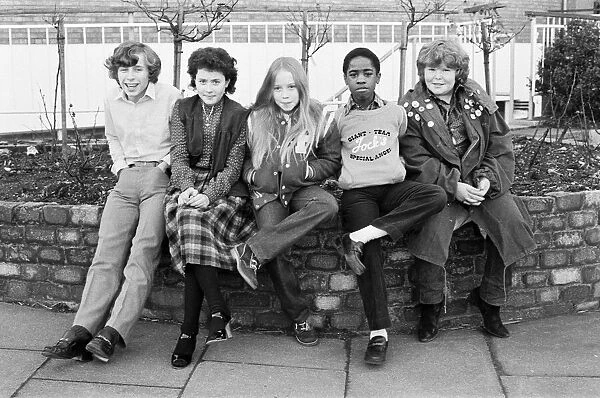 The cast of the BBC childrens television series Grange Hill