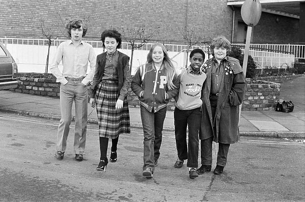 The cast of the BBC childrens television series Grange Hill