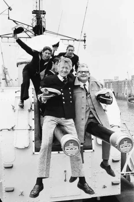 Framed Print : The cast of the BBC radio programme The Navy Lark