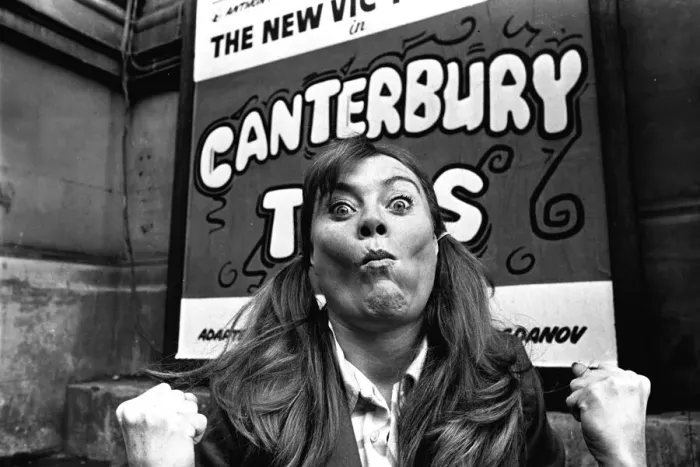 Framed Print : The cast of The Canterbury Tales, performed by the New Vic Theatre at Newcastle Framed Print : The cast of The Canterbury Tales, performed by the New Vic Theatre at Newcastle