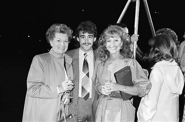 The cast of Coronation Street attend a party. Jean Alexander, Michael Le Vell
