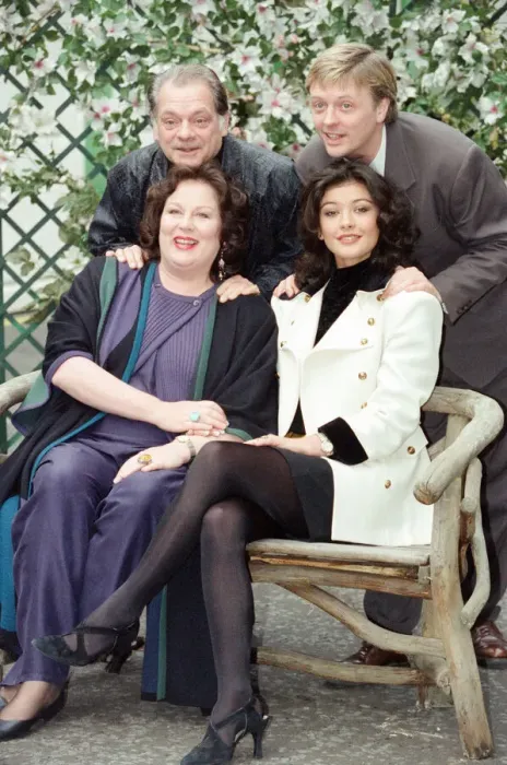 Framed Print : Some of the cast of The Darling Buds of May'television series pictured Framed Print : Some of the cast of The Darling Buds of May'television series pictured