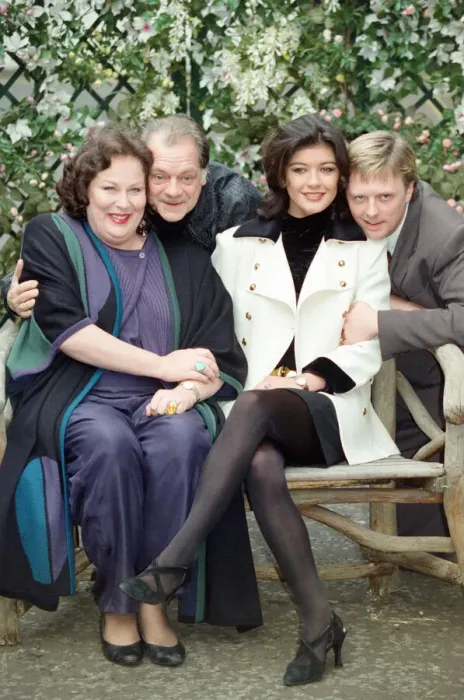 Framed Print : Some of the cast of The Darling Buds of May'television series pictured Framed Print : Some of the cast of The Darling Buds of May'television series pictured