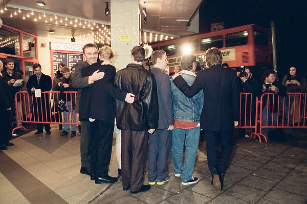 Some of the cast and the director from the film Trainspotting at the premier in Scotland