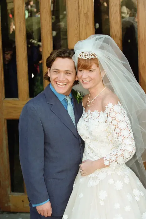 Framed Print : The cast of EastEnders filming scenes for the wedding of characters Ricky Butcher Framed Print : The cast of EastEnders filming scenes for the wedding of characters Ricky Butcher