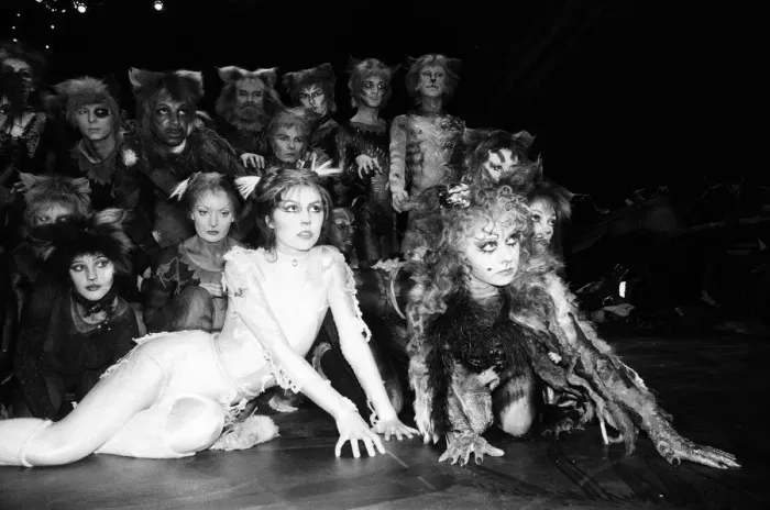 Framed Print : Cast members of Cats, musical based on T. S. Eliot 1939 poetry book Old Possum Framed Print : Cast members of Cats, musical based on T. S. Eliot 1939 poetry book Old Possum