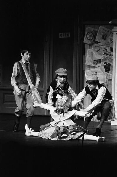 Some of the cast on stage during a special dress rehearsal for 'Gypsy'