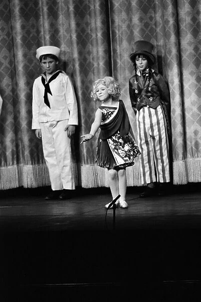Some of the cast on stage during a special dress rehearsal for 'Gypsy'