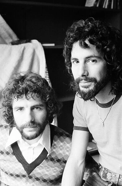 Cat Stevens with his brother Dave. 1st April 1974
