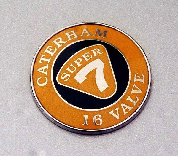 Caterham sports car July 1998 Super 7 16 valve badge