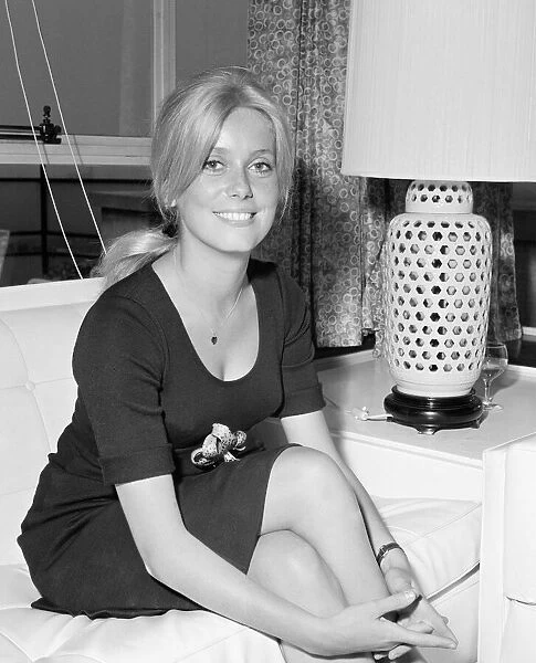 Catherine Deneuve Actress at the age of 20 making her International film debut in