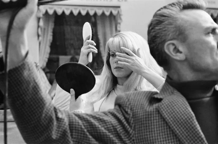 Framed Print : Catherine Deneuve, french actress in UK filming 1965 British psychological horror Framed Print : Catherine Deneuve, french actress in UK filming 1965 British psychological horror